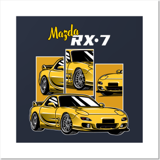 Mazda RX-7 Posters and Art